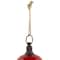 7" Red Metal Jingle Bell Hanging Christmas Decoration